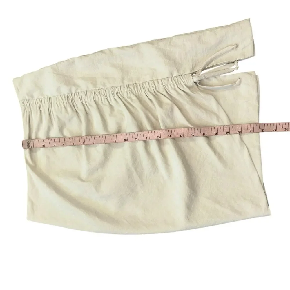 Nanette Lepore Y2K Ruched Bodycon Tan Skirt Women’s 0 Beachy Boho Spring Casual